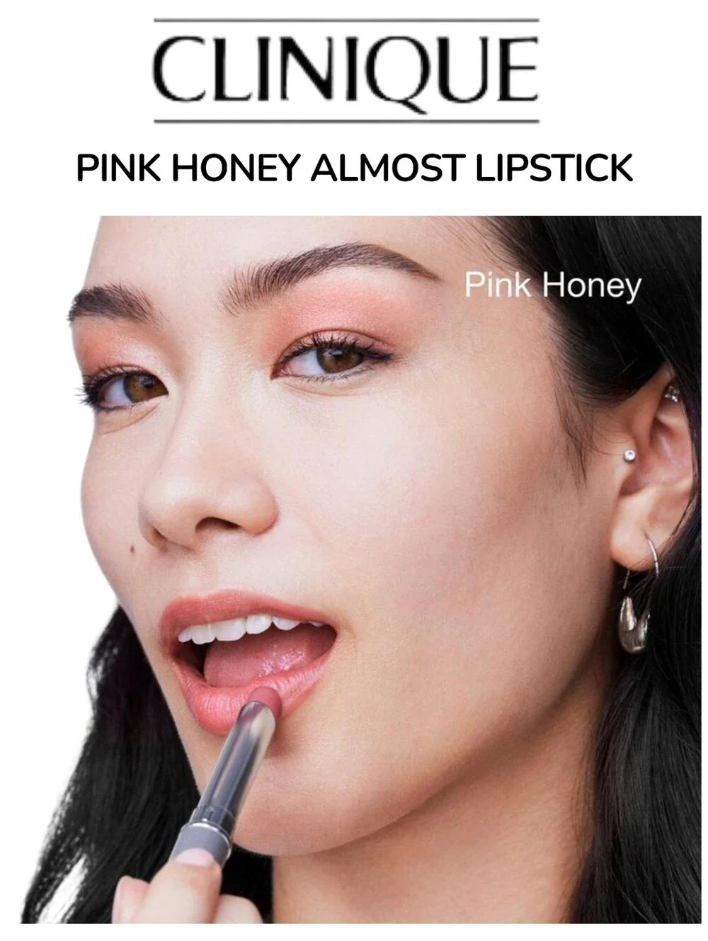 Clinique Trio — Black Honey Lip & Cheek Oil, Black & Pink Honey Almost Lipsticks